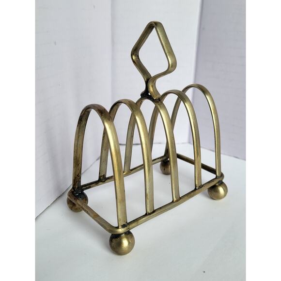 Hallmarked Antique Silver English Toast Mail Holder - Picture 2 of 8